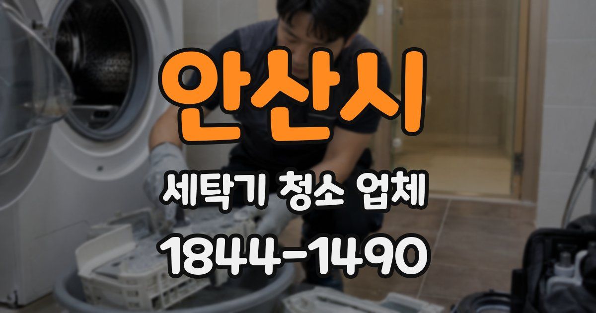 안산시 세탁기 청소 업체