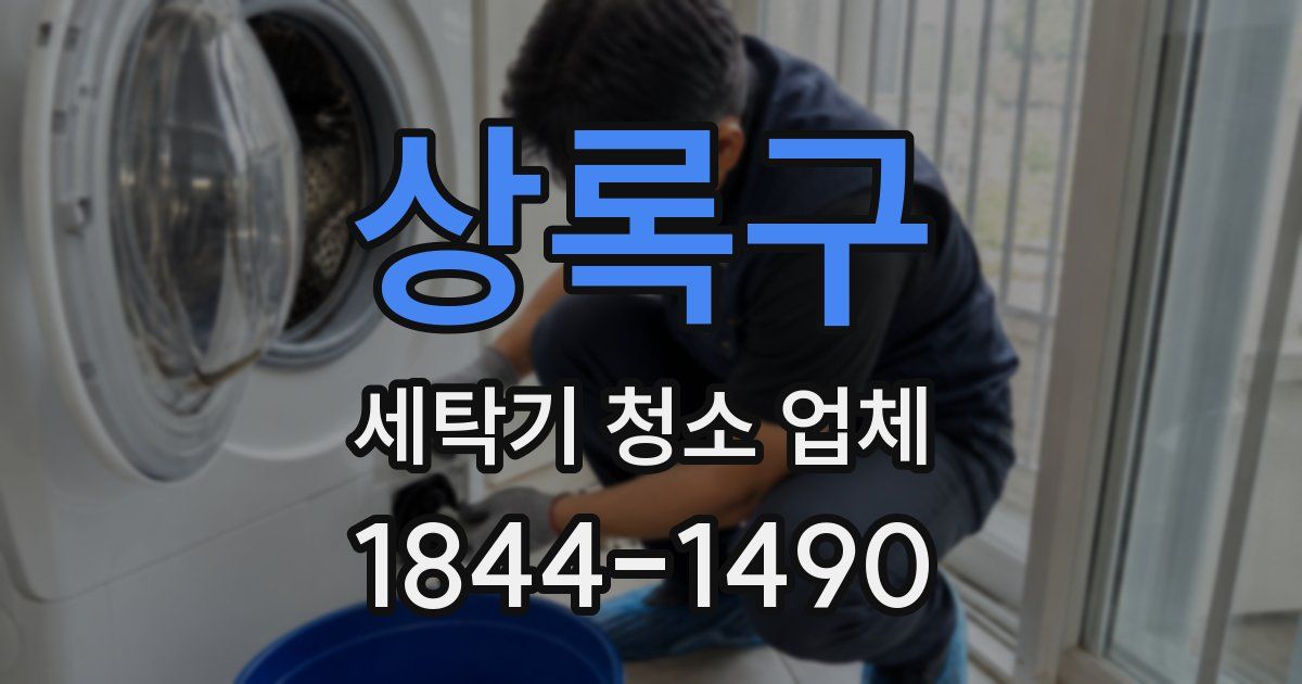 상록구 세탁기 청소 업체