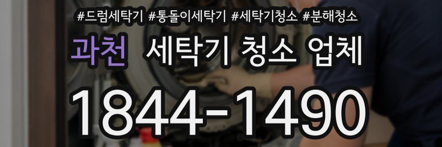 과천 세탁기 청소 업체