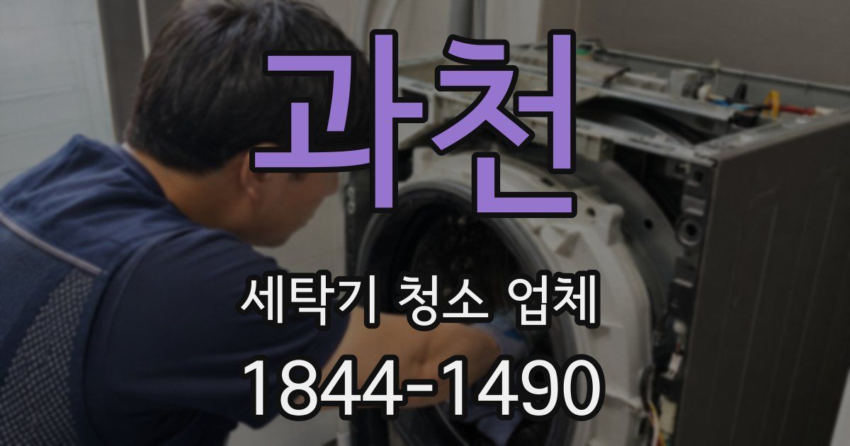 과천 세탁기 청소 업체