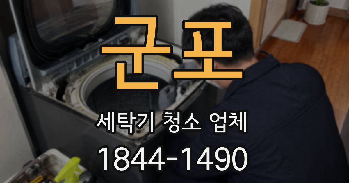 군포 세탁기 청소 업체