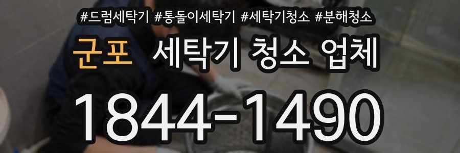 군포 세탁기 청소 업체
