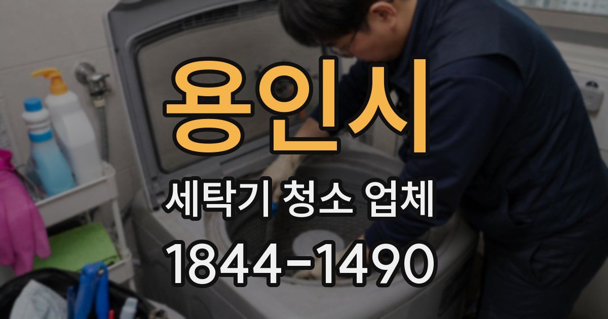 용인시 세탁기 청소 업체