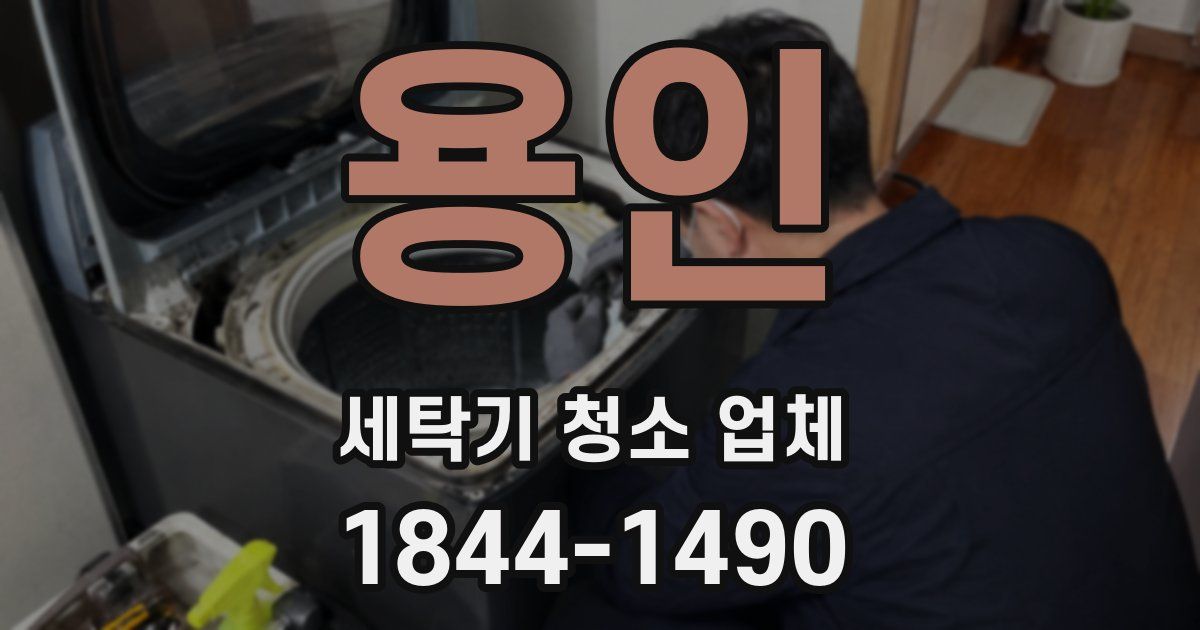 용인 세탁기 청소 업체