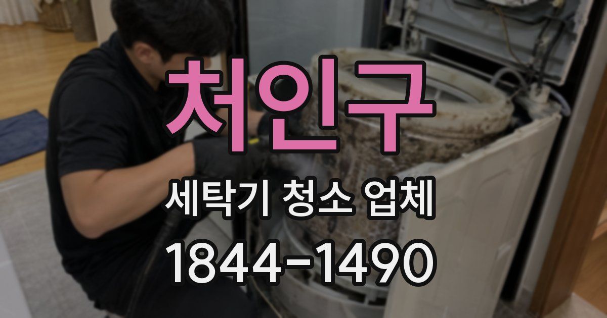 처인구 세탁기 청소 업체