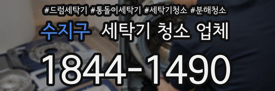 수지구 세탁기 청소 업체