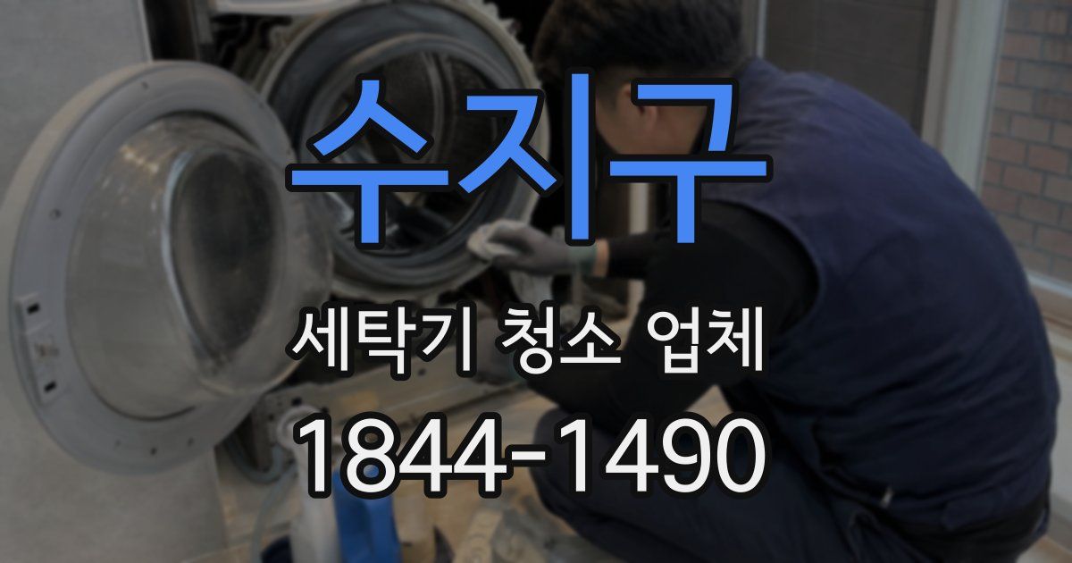 수지구 세탁기 청소 업체