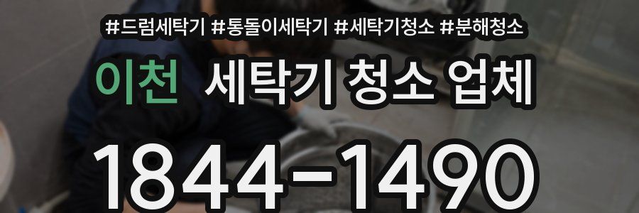 이천 세탁기 청소 업체