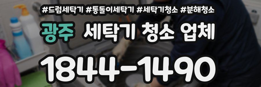 광주 세탁기 청소 업체