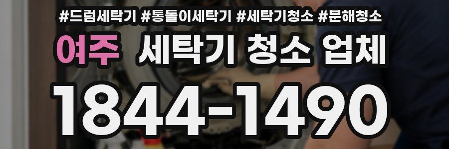 여주 세탁기 청소 업체