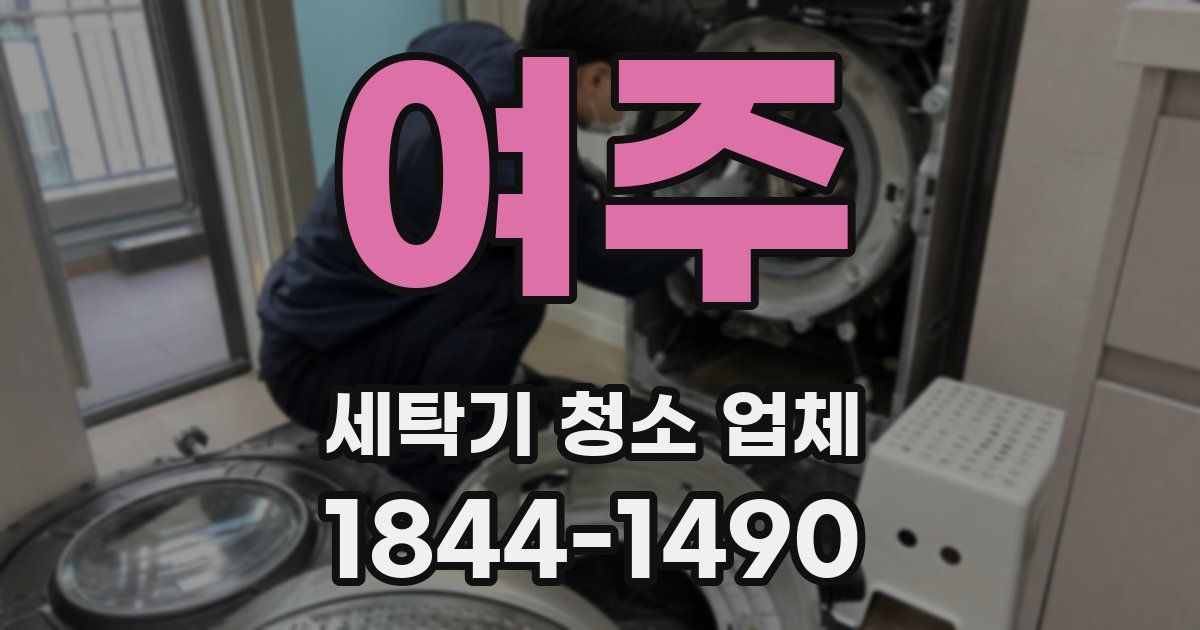 여주 세탁기 청소 업체