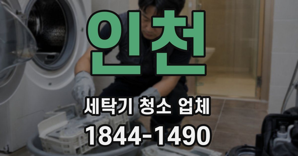 인천 세탁기 청소 업체