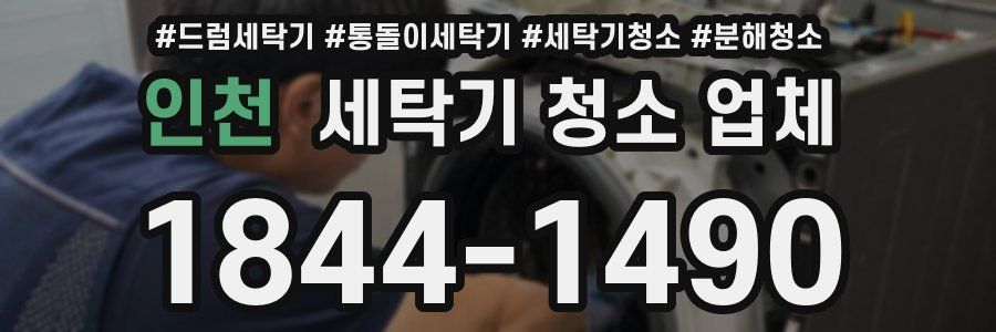 인천 세탁기 청소 업체