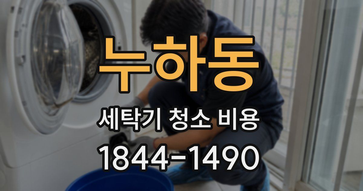 누하동 세탁기 청소 비용