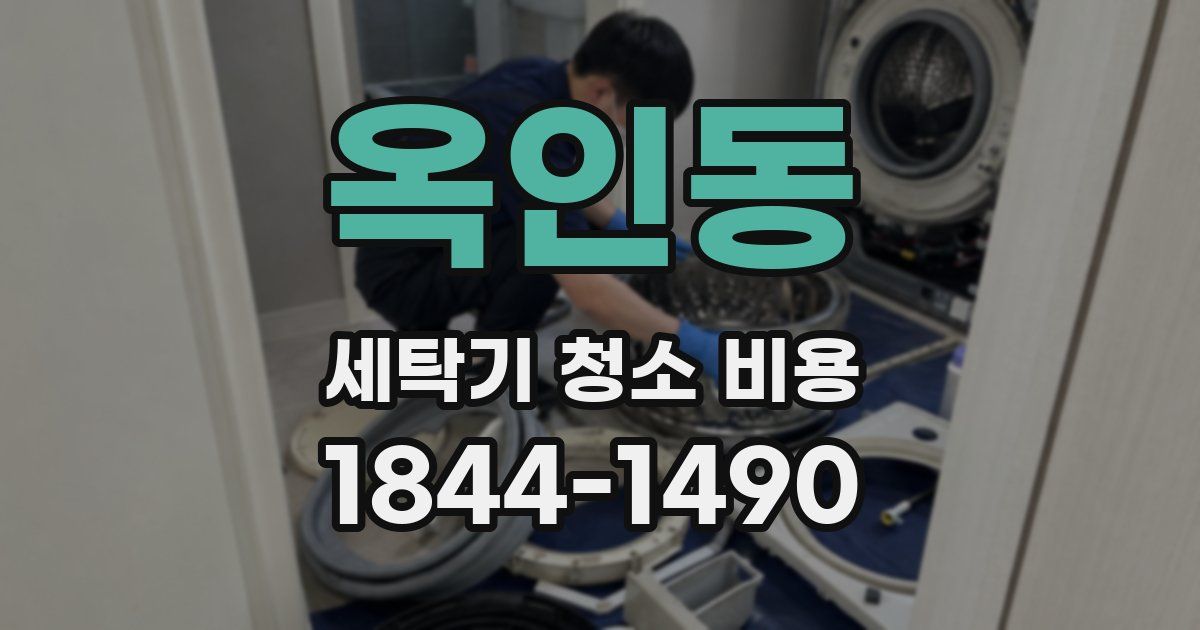 옥인동 세탁기 청소 비용