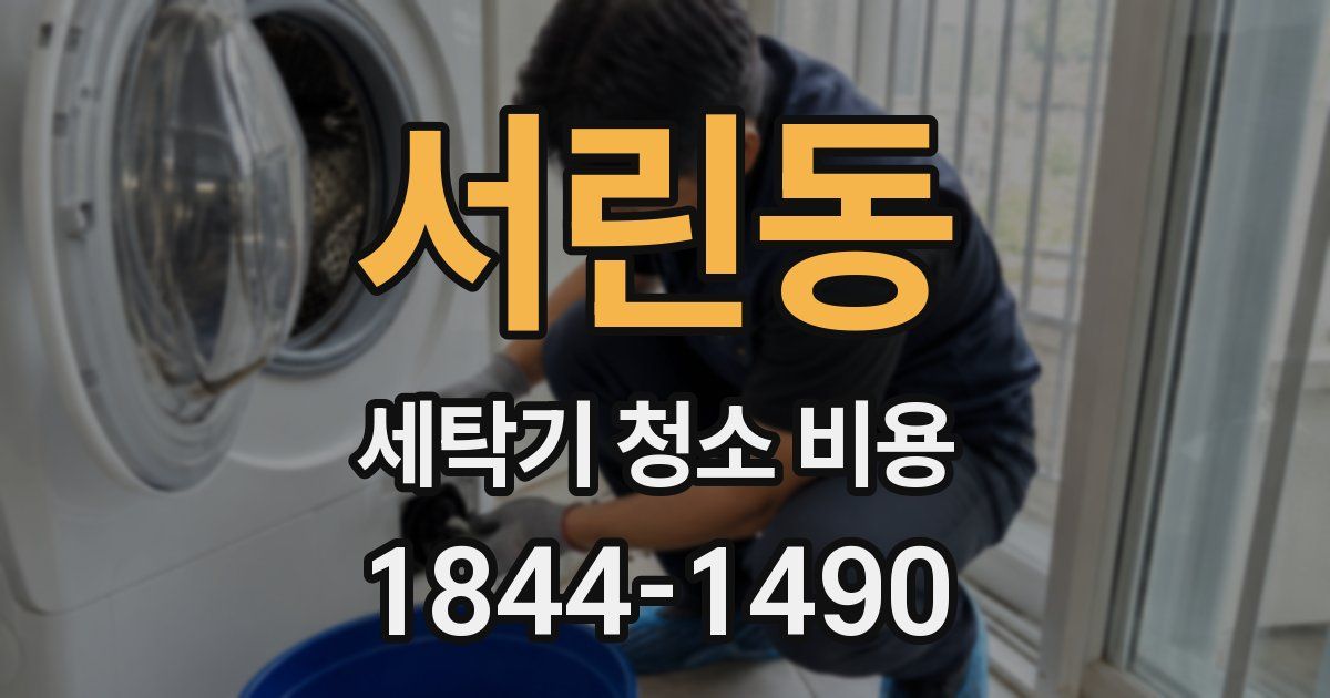 서린동 세탁기 청소 비용
