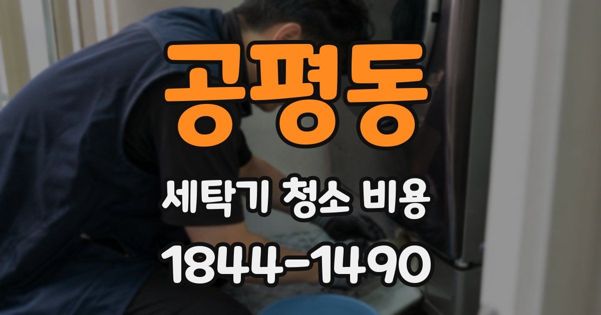 공평동 세탁기 청소 비용