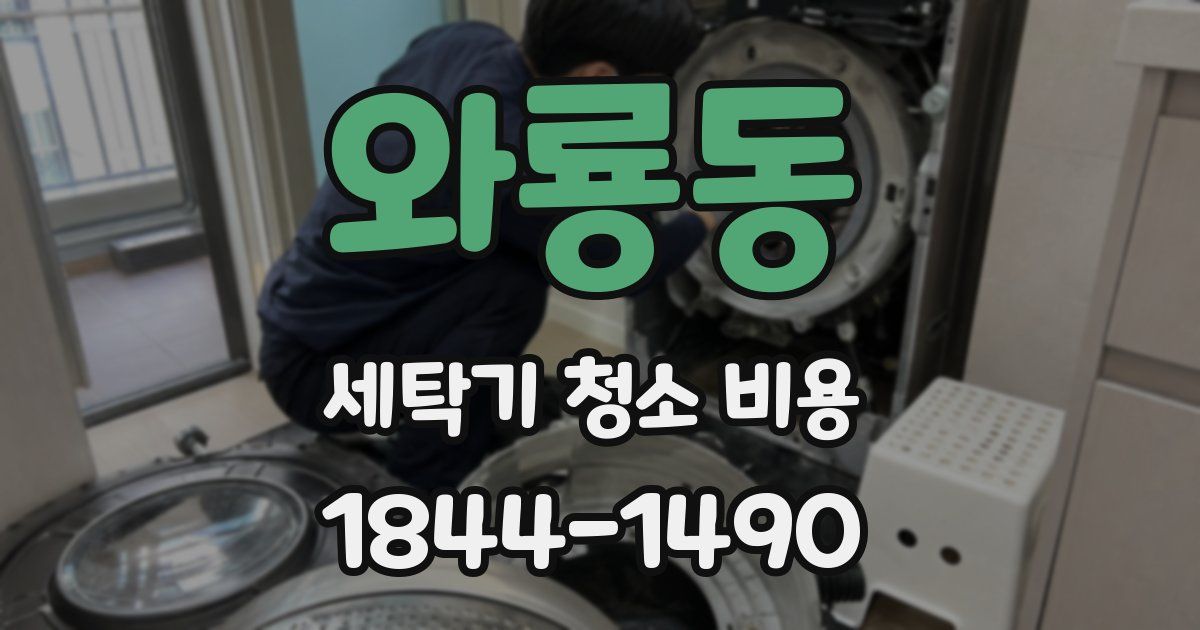 와룡동 세탁기 청소 비용