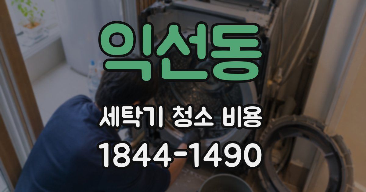 익선동 세탁기 청소 비용
