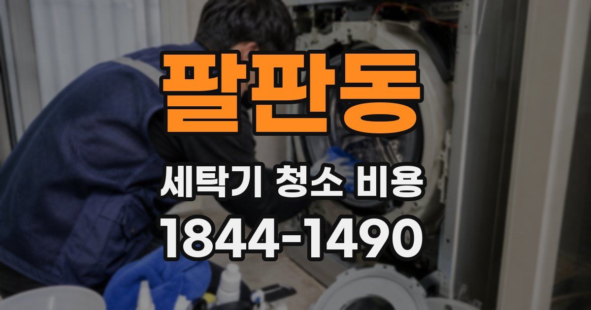 팔판동 세탁기 청소 비용