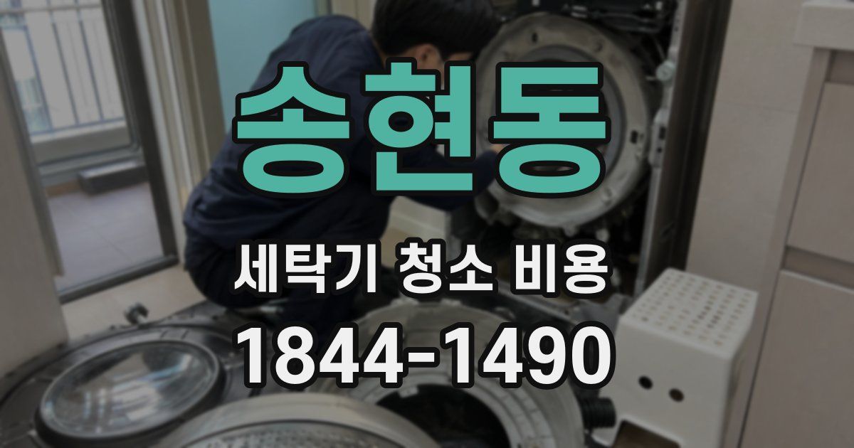 송현동 세탁기 청소 비용