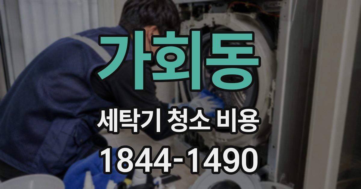 가회동 세탁기 청소 비용
