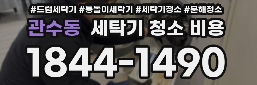 관수동 세탁기 청소 비용