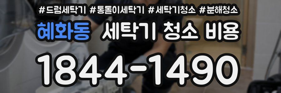 혜화동 세탁기 청소 비용