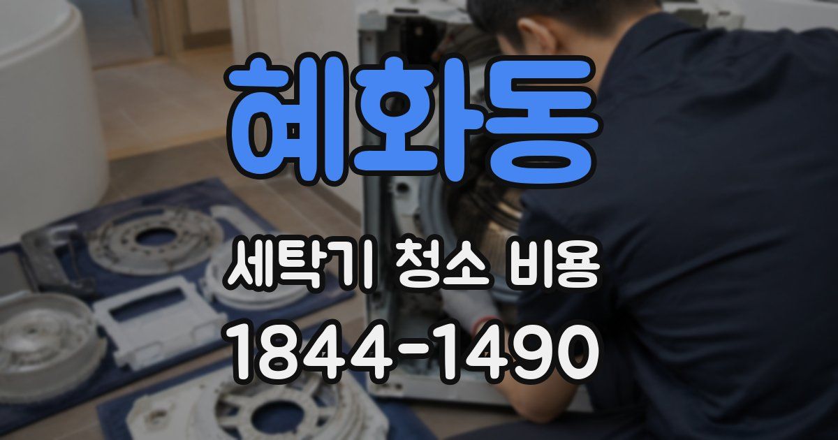 혜화동 세탁기 청소 비용