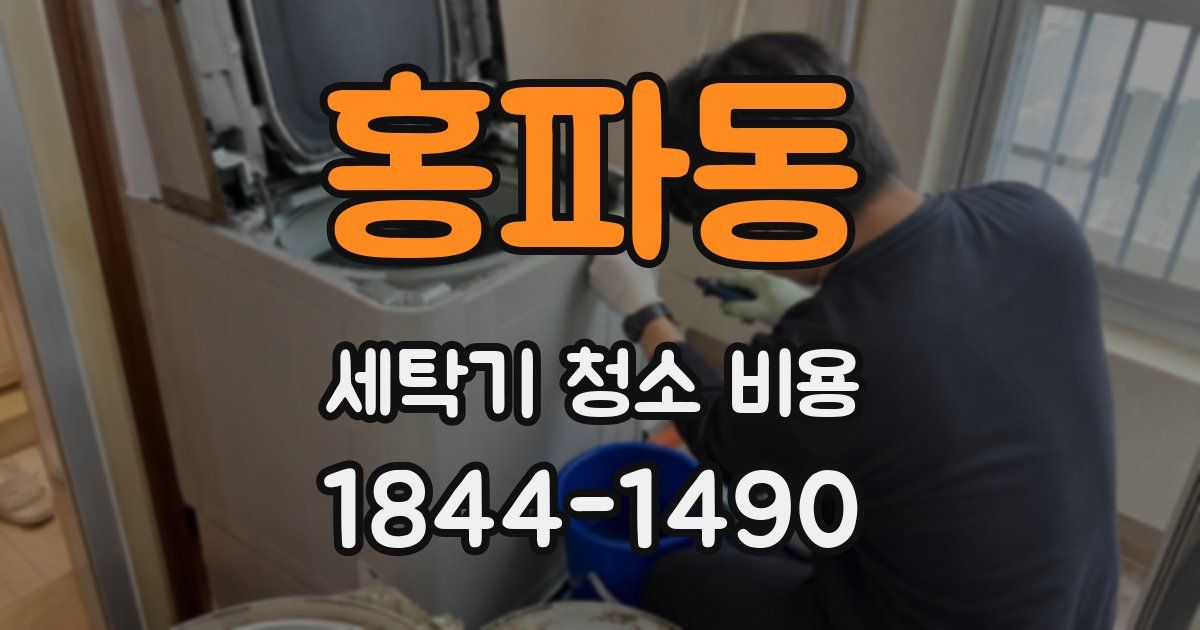 홍파동 세탁기 청소 비용