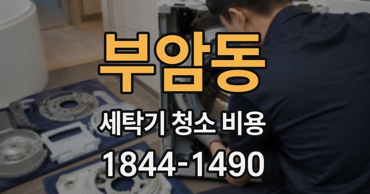 부암동 세탁기 청소 비용