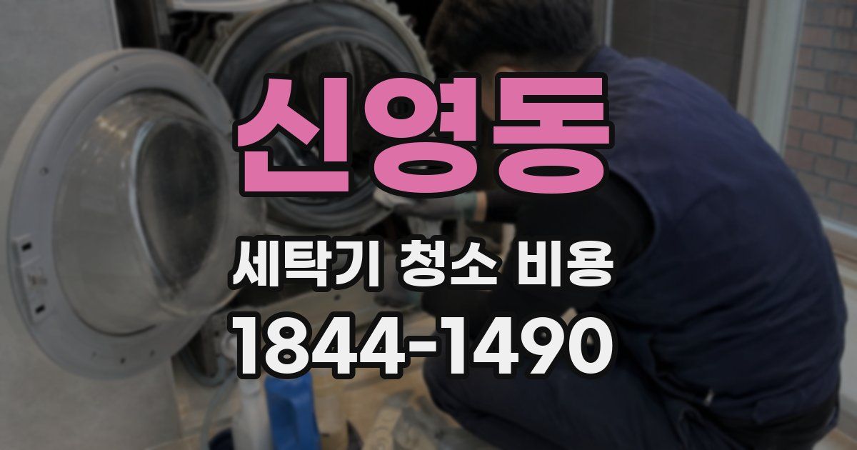 신영동 세탁기 청소 비용