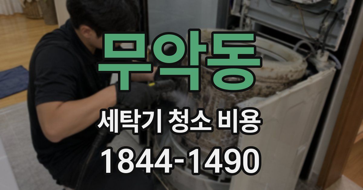 무악동 세탁기 청소 비용
