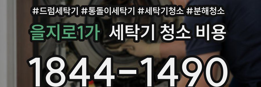 을지로1가 세탁기 청소 비용