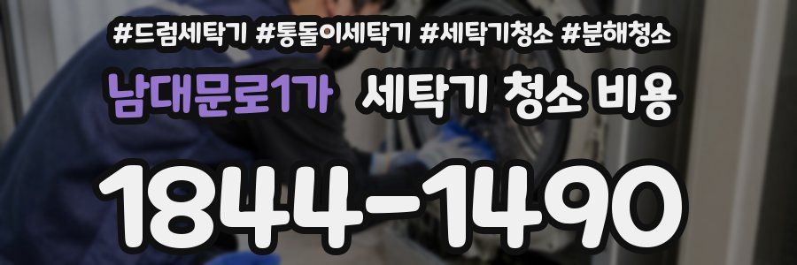 남대문로1가 세탁기 청소 비용
