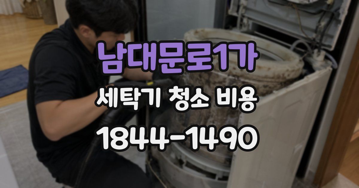 남대문로1가 세탁기 청소 비용