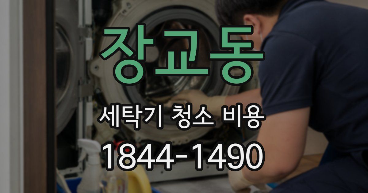 장교동 세탁기 청소 비용