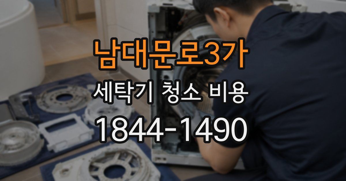 남대문로3가 세탁기 청소 비용