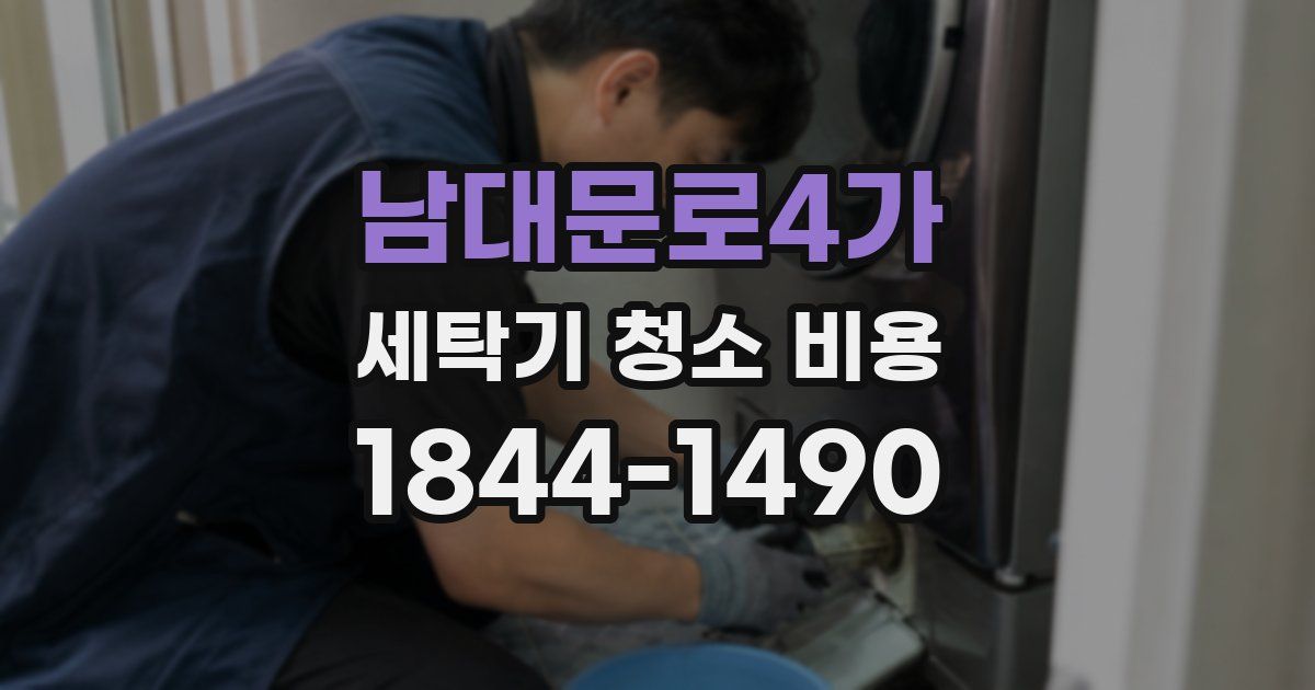 남대문로4가 세탁기 청소 비용