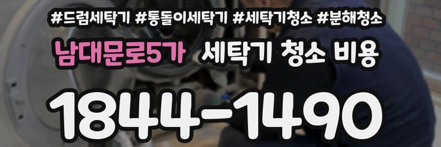 남대문로5가 세탁기 청소 비용