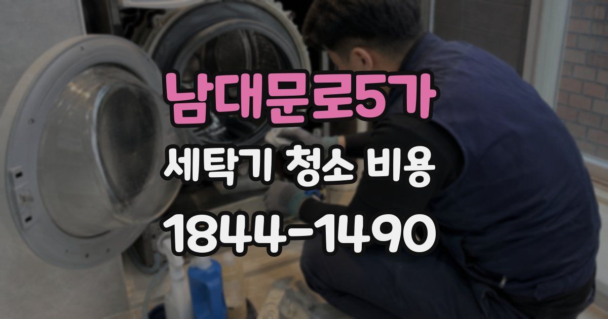 남대문로5가 세탁기 청소 비용