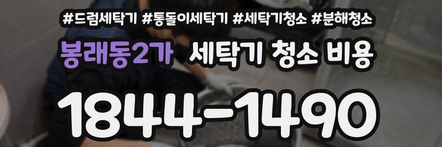 봉래동2가 세탁기 청소 비용