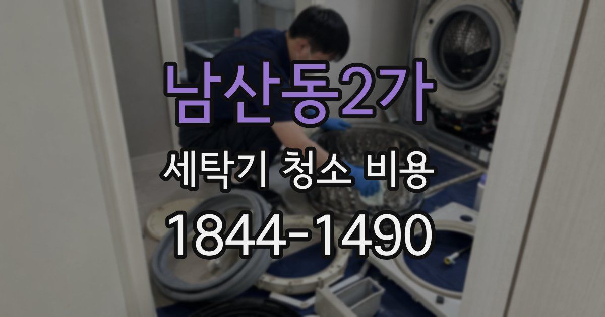 남산동2가 세탁기 청소 비용