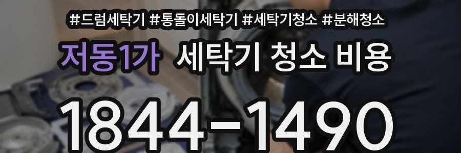 저동1가 세탁기 청소 비용