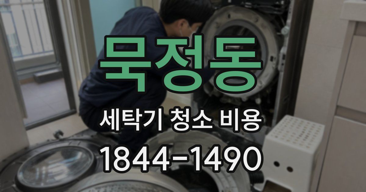 묵정동 세탁기 청소 비용