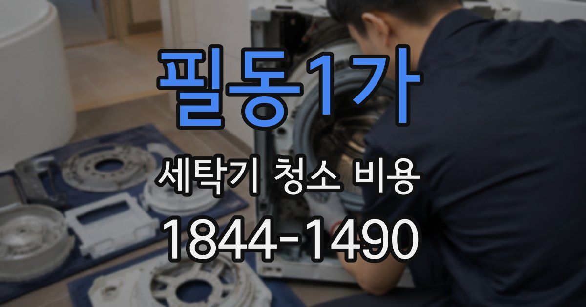 필동1가 세탁기 청소 비용