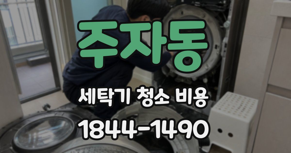 주자동 세탁기 청소 비용