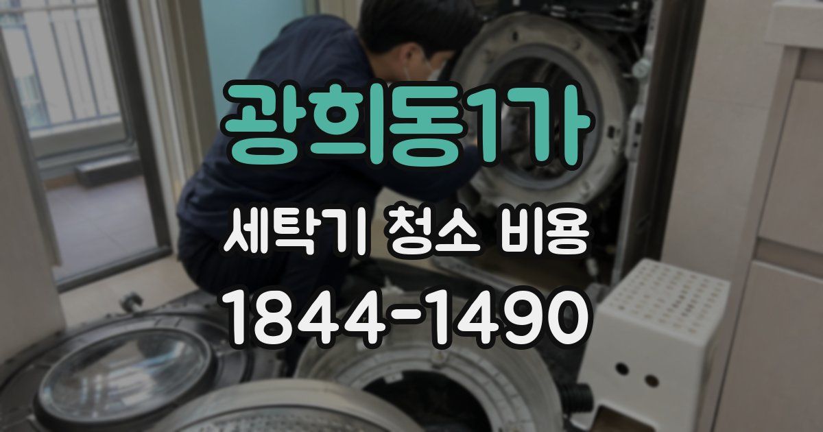 광희동1가 세탁기 청소 비용