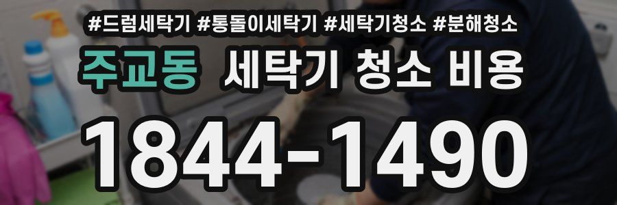 주교동 세탁기 청소 비용