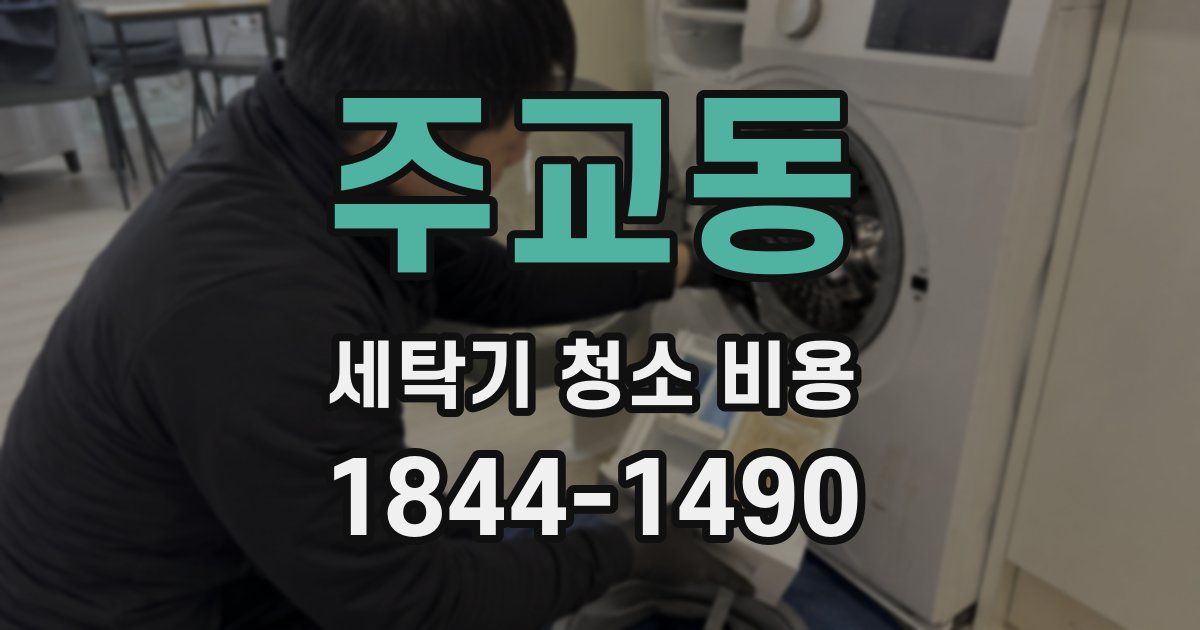 주교동 세탁기 청소 비용